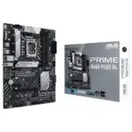 Carte mère ASUS PRIME B660-PLUS D4 avec support des processeurs Intel de 12e génération et prise en charge de la mémoire DDR4.