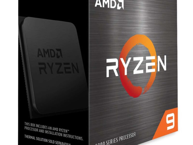 Processeur AMD Ryzen 9 5900X avec 12 cœurs, fréquence de 3.7 GHz et boost jusqu'à 4.8 GHz - Tray