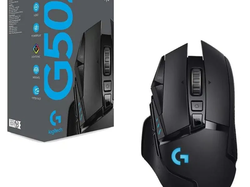 Souris Logitech G502 Lightspeed Wireless avec capteur HERO 25K et design ergonomique