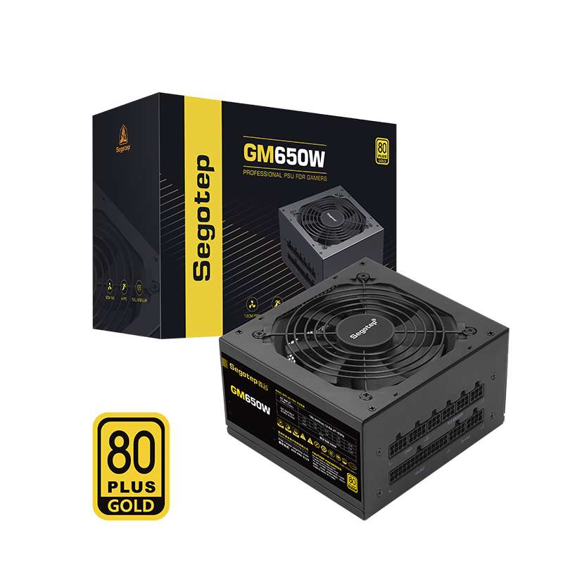 Segotep GM650W Alimentation PC 80Plus Gold-(Noir) 1 Segotep GM650W-Power Supply 80 Plus Gold