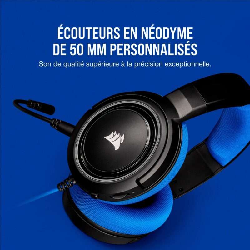 Corsair HS35 Micro-casque stéréo (Bleu) 1 Corsair HS35 Micro-casque stéréo (Bleu)
