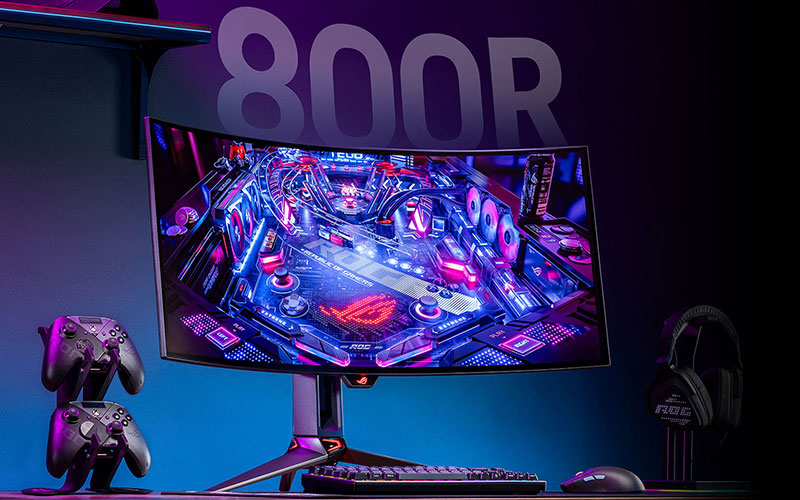 ASUS ROG Swift OLED PG34WCDM Moniteur de Jeu OLED QHD 240 Hz incurvé AdaptiveSync HDR OLED 34" 1 ASUS ROG Swift OLED PG34WCDM