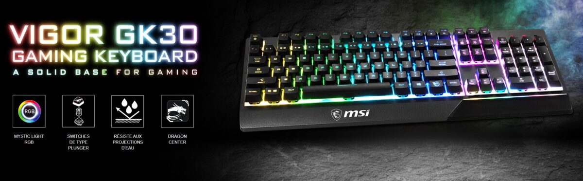 MSI Clavier gamer Vigor GK30- Méca-membrane (Noir) 2 MSI Clavier gamer