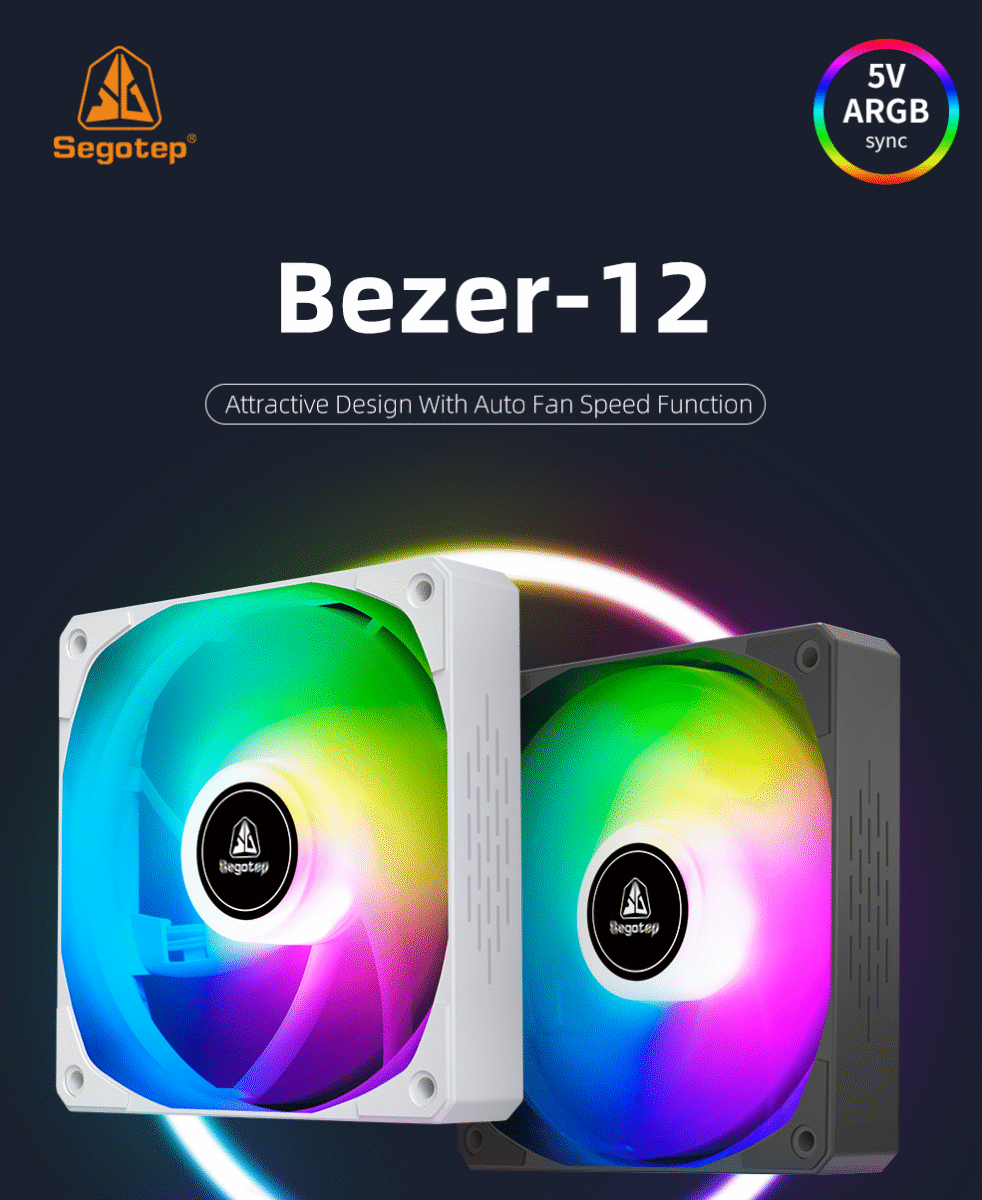 Segotep Bezer12 PWM ARGB pour Boîtier PC Gaming 1 Segotep Bezer12 PWM ARGB pour Boîtier PC Gaming