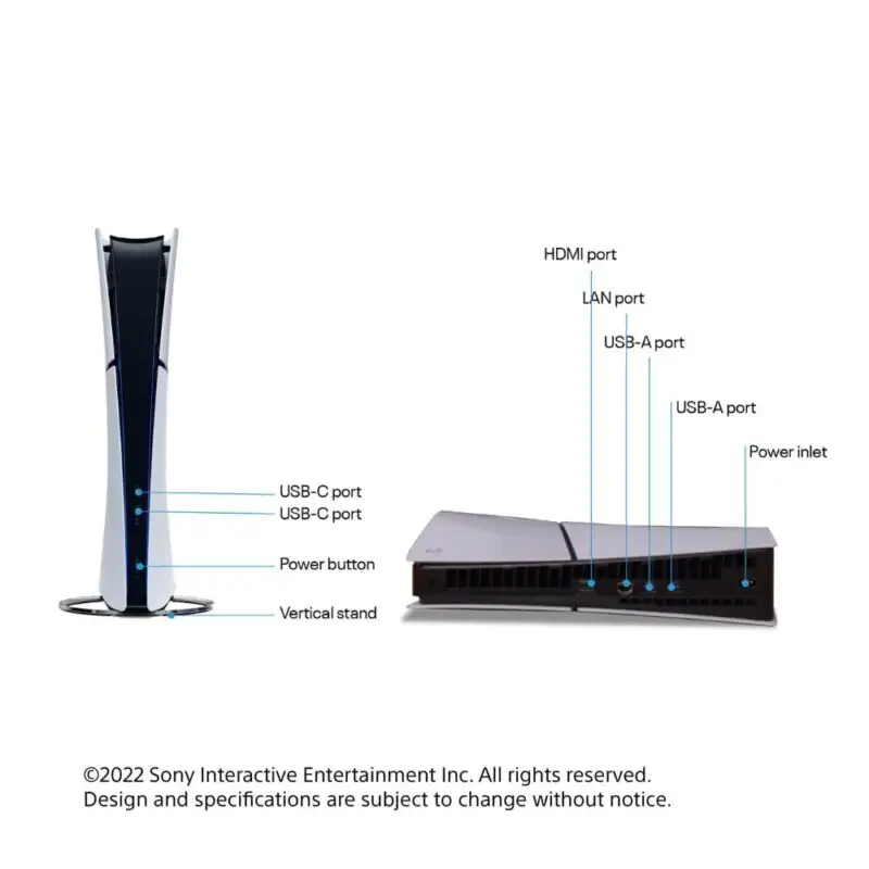 Console PlayStation 5 Slim – Édition Digitale (sans lecteur Blu-Ray) – Image 3