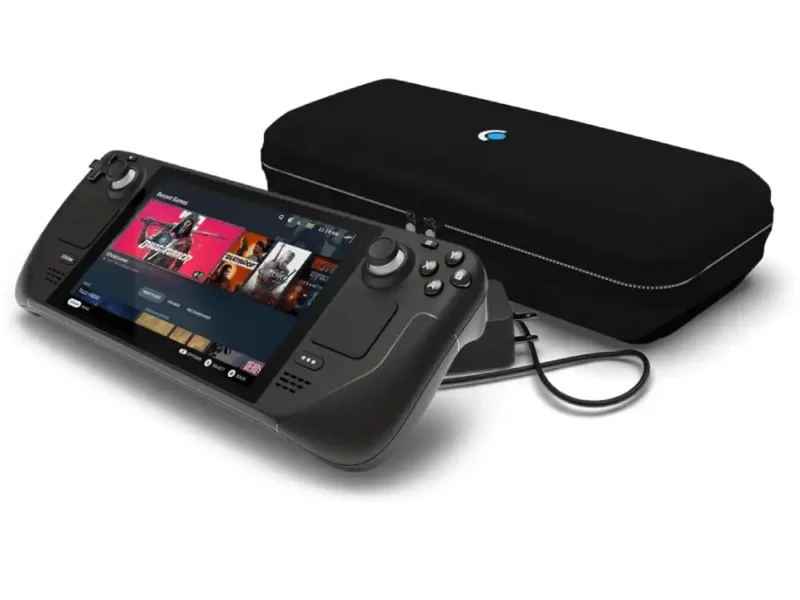 Steam Deck 512 Go avec son écran LCD et ses contrôles ergonomiques.