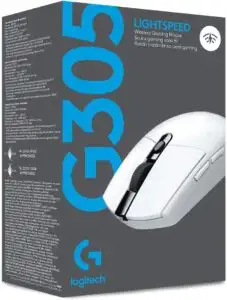 Souris gaming sans fil Logitech G305 Lightspeed blanche