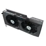 Carte graphique Gigabyte GeForce RTX 3060 EAGLE OC 12G avec système de refroidissement WINDFORCE 2X et éclairage RGB.