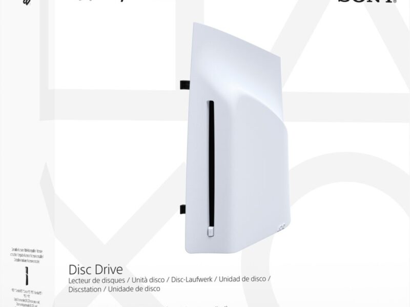 Lecteur de disque externe pour PS5 Digital Edition (Slim) avec console et manette.