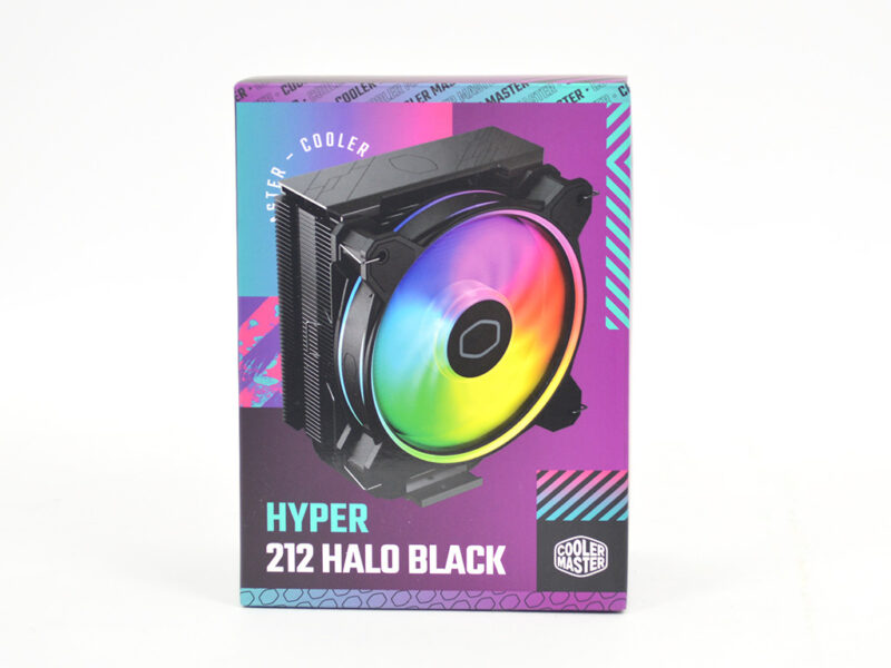 Refroidisseur CPU Cooler Master Hyper 212 Halo Black avec ventilateur ARGB de 120 mm.