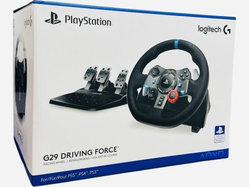 Volant de course Logitech G29 Driving Force avec pédalier compatible PS5, PS4 et PC