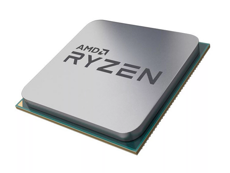 Photo du processeur AMD Ryzen 5 5500 Tray, CPU 6 cœurs 3.6 GHz.