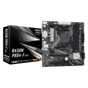 Carte mère ASRock B450M Pro4 R2.0 micro-ATX AM4 DDR4 PCIe M.2