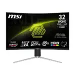 Écran MSI MAG 325CQRXF E2 2K 240Hz vue de face - Maroc