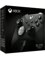 Manette Xbox Elite Series 2 sans fil noire posée sur une table de gamer