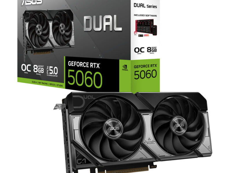 Carte graphique ASUS Dual GeForce RTX 5060 OC Edition 8GB – Gaming & Création – Livraison Maroc