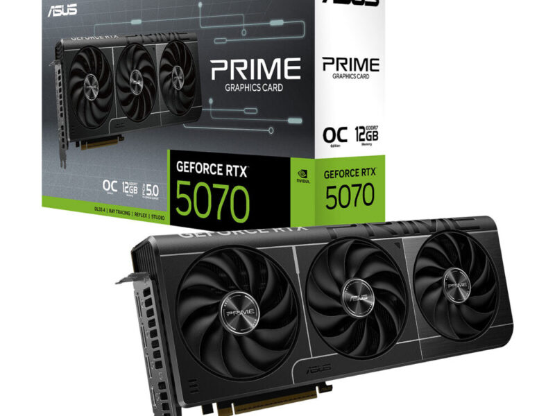 Carte graphique ASUS PRIME GeForce RTX 5070 12GB GDDR7 OC Edition – Maroc