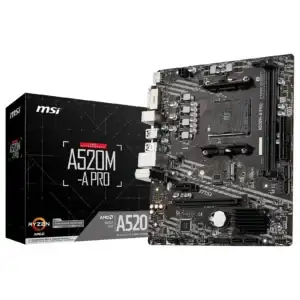 Carte mère MSI A520M-A PRO AM4 Micro ATX avec M.2 NVMe et PCIe 3.0 16x 6