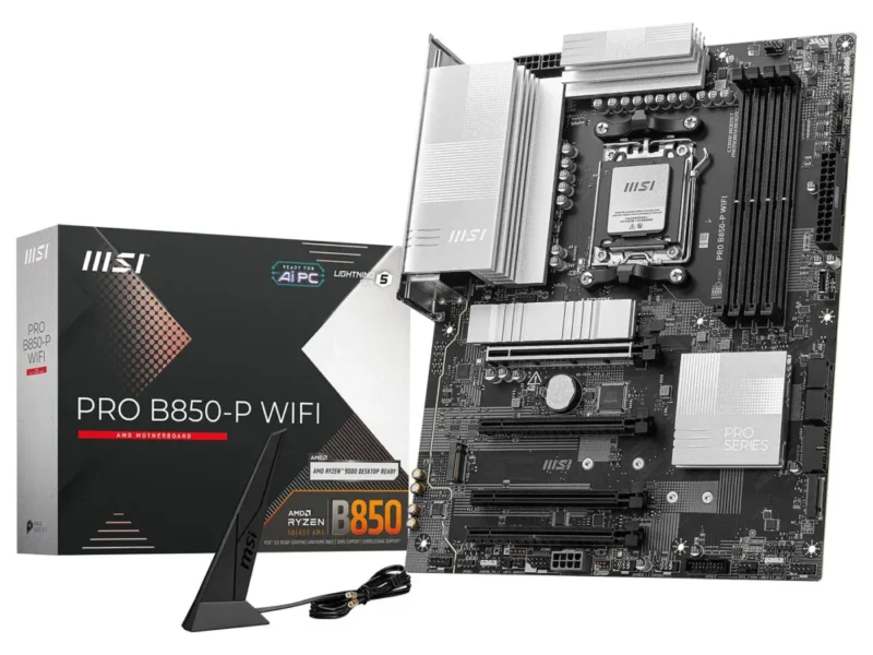 Carte mère MSI PRO B850-P WIFI AM5 DDR5 avec Wi-Fi 7 et LAN 5 GbE 2
