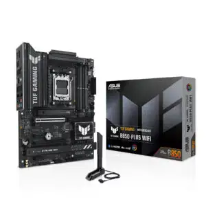 Carte mère ASUS TUF GAMING B850-PLUS WIFI avec DDR5, PCIe 5.0 et Wi-Fi 7 pour gamers et professionnels