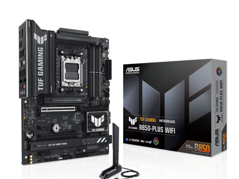 Carte mère ASUS TUF GAMING B850-PLUS WIFI avec DDR5, PCIe 5.0 et Wi-Fi 7 pour gamers et professionnels