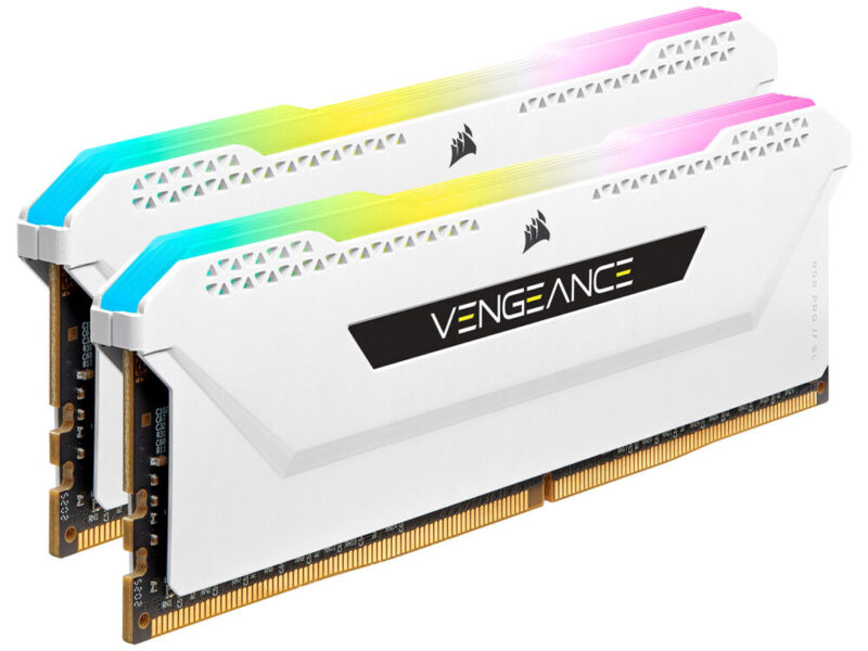 Corsair Vengeance RGB PRO SL Series 32 Go (2 x 16 Go) DDR4 3200 MHz CL16 - Blanc