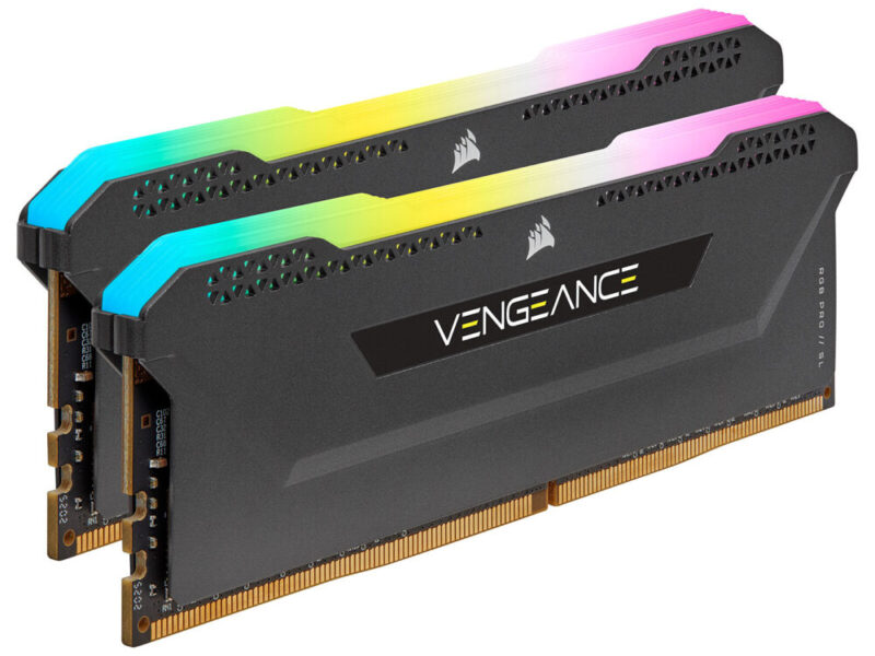 Corsair Vengeance RGB PRO SL Series 32 Go (2 x 16 Go) DDR4 3600 MHz CL18 - Noir