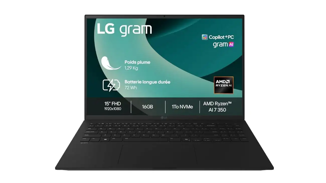 LG Gram 15Z80T-G.AU8BF - 15" 1290g Laptop, DCI-P3 99% FHD 16:9 Format 16:9, Intel® Evo™ AMD Ryz, 32GB RAM, 2TB NVMe SSD, AMD Radeon™ Graphics, Windows 11 Home Next Gen Premium,...