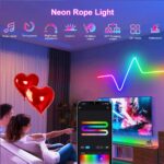 SINLEY Led Neon Rope Lights Ruban LED Néon RGB 15M 2