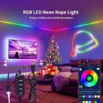 SINLEY Led Neon Rope Lights Ruban LED Néon RGB 15M 4