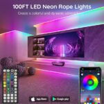 SINLEY Led Neon Rope Lights Ruban LED Néon RGB 15M 5